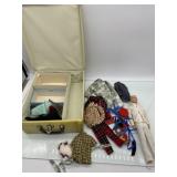1 Vintage Ken Doll with case and assortment of