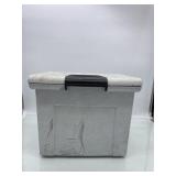 (RR1) Hard plastic File tote 11x13x10