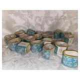 (R17) Temptations Napkins Rings Ceramic new in