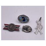 R4) Group of Sterling trinkets