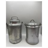 Pair of milk cans