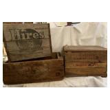 (R19) Vintage Wooden Crates  Hires Rootbeer