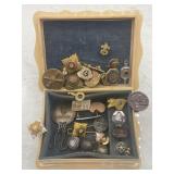 R2) Assortment of small pins and other trinkets