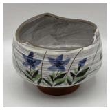 Vintage hand painted Japanese tea bowl