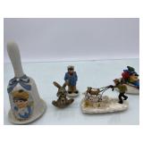 (R12)  Ceramic Assortment of Collectables  Bell