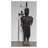 Metal Statue of a Medievel Knight