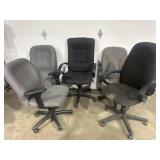 (5) office chairs need work