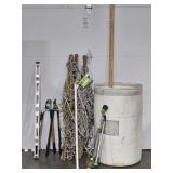 Hammock,  Barrel, Level, Sprinklers, Nippers