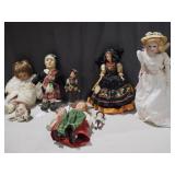 Dolls: Porcelain Head Ice Skater, Scottsman,