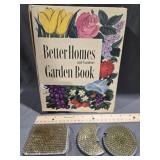 Vtg Flower Frogs & Better Homes and  Garden Book