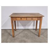Writing Table with 2 Drawers, Ht: 30 1/2", L:
