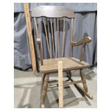 Wooden child rocking chair