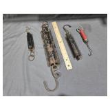 Springbalance hanging scale & more