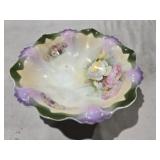 hand-painted floral designs bowl