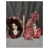 2 Porcelain Face Masks