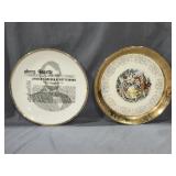 Sabin Crest O Gold decorative plate, Lincoln