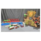 Imaginext Dino Fortress, Trains, Tracks and Much