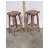 2 Wooden Stools