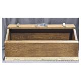Large Wooden Toolbox, possibly Oak