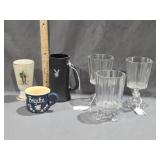 Ribbon Pressed Glass, Playboy Mug, Brigitte Mug