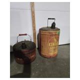 Metal gas cans, Phil-Rite & Kendall