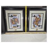King and Queen of Clubs Wall Decor