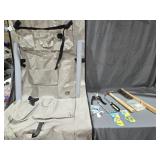 Over the Door Tool Holder, Hammer, Wire Brush and