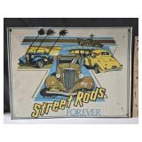 Tin sign Street Rods