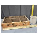 7 UP Crate and Sm. Crock