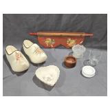 Decorative Dutch Clogs, Bell Heart Dish, Kitchen