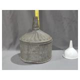 Galvanized Tractor Funnel and Smaller Funnel