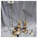 Copper and brass candle sticks