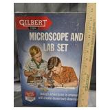 Microscope & metal box Gilbert