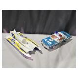 2 battery opened toys: Police car, NAPA auto