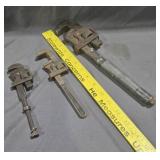 3 Adjustable Pipe Wrenches