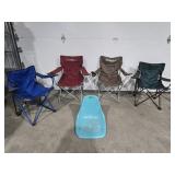 Bag chairs & Firberglass seat