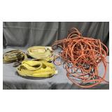 Extension cord, tow strap & ratchet straps