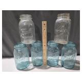 Glass canning jars Ball & Kerr