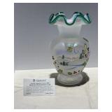 Fenton French Opalescent Vase ' Crystal Stream'