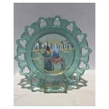 Fenton Birth of a Savior-The Arrival Hand Painted