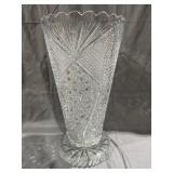 Antique American Brilliant 18' Crystal Flower