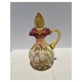 Fenton Gold Amberina 'Woodland Bouquet' Glass
