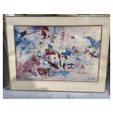 1976 Olympic Games Signed Leroy Nieman