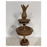 Hand Craved Teak Wood Pineapple Monkey Pod