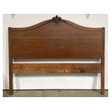 Antique Full Size Wooden Headboard
