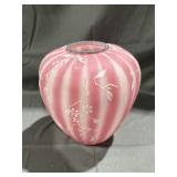 Fenton Twinning Florals Rosealene Satin Vase