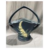 Roseville Pottery Foxglove Handled Basket 375-12