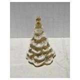 Fenton Golden Iridescent Christmas Tree with