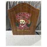 Kings Head Pub&Lodging wooden dart board holder