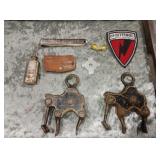 Mixed antiques military patches 1950s key fob